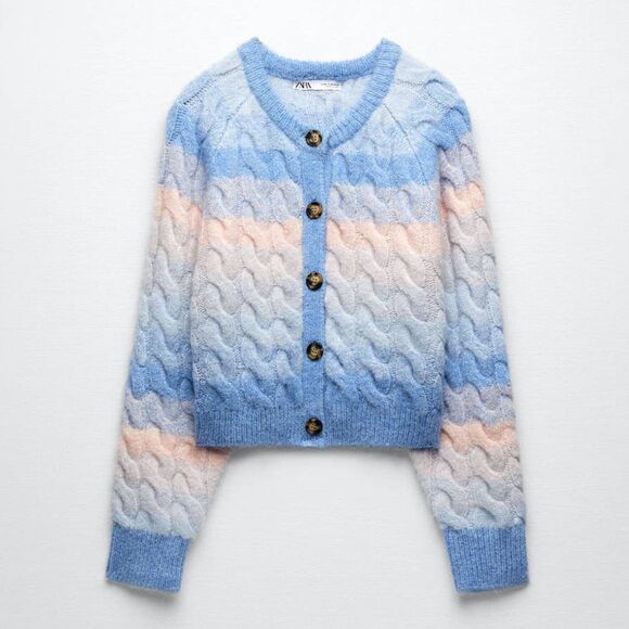 ZARA Cable-Knit Jacket  - Picture 7 of 9